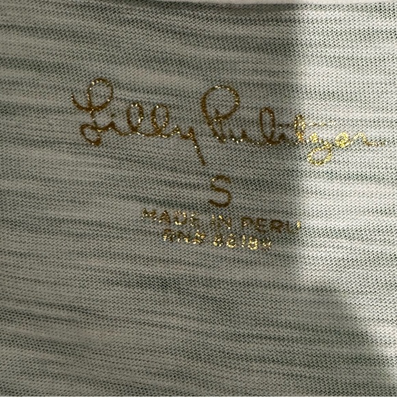 Lilly Pulitzer Etta V-Neck Cotton Top Shirt Blouse Sz S - Picture 4 of 4